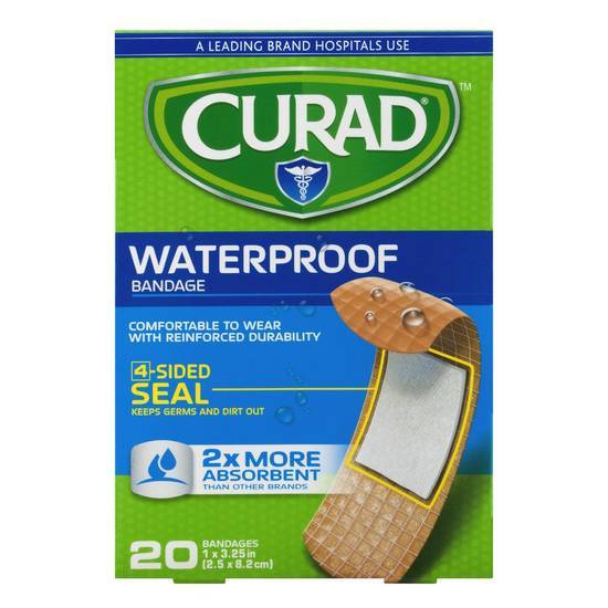 Curad 4 Sided Seal Waterproof Bandage (20 ct)