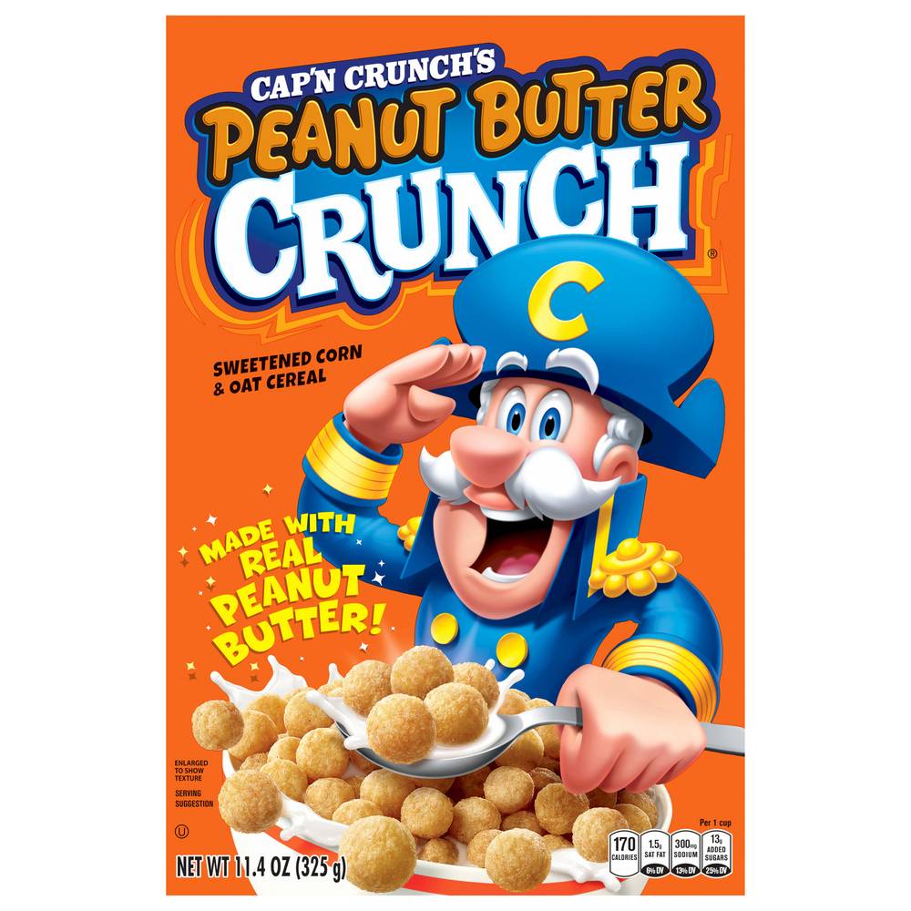 Cap'n Crunch Sweetened Corn & Oat Cereal (peanut butter)