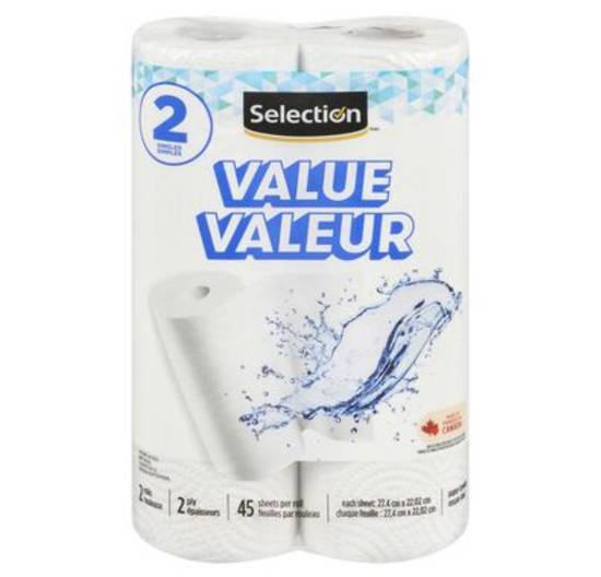 Selection Paper Towels 2-ply (2 rolls)