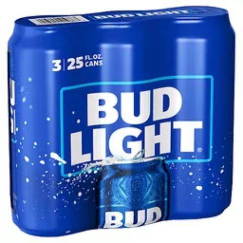Bud Light Lager Beer (3 x 25 fl oz)