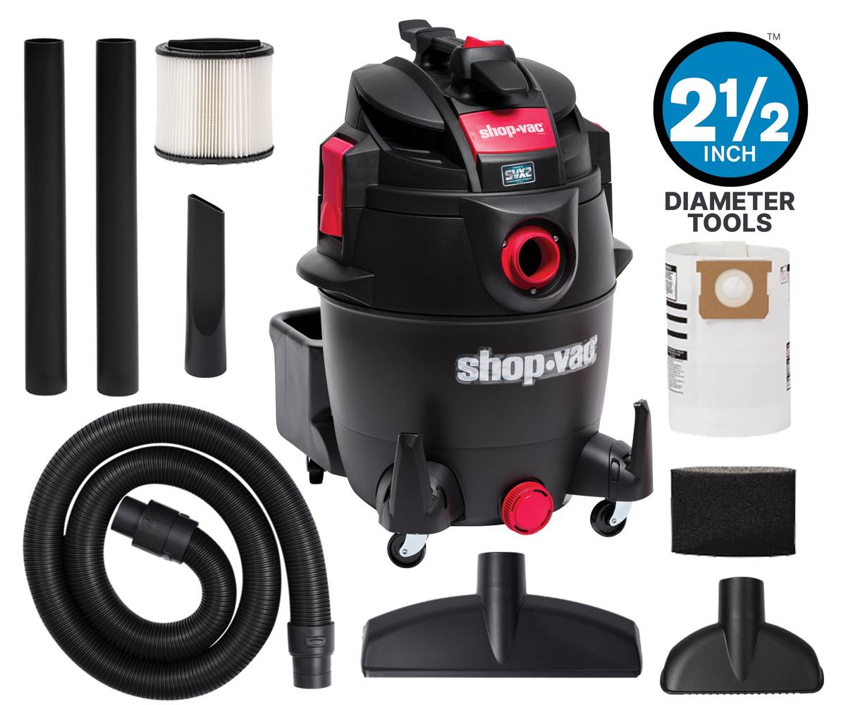 Shop-Vac Corded Wet/Dry Shop Vacuum With Accessories Included