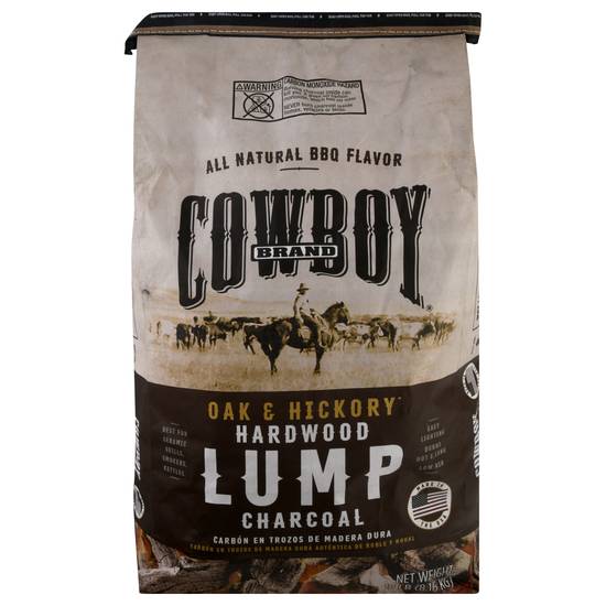 Cowboy Oak & Hickory Hardwood Lump Charcoal (18 lbs)