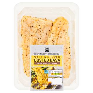 Co-Op Salt & Pepper Lightly Dusted Basa