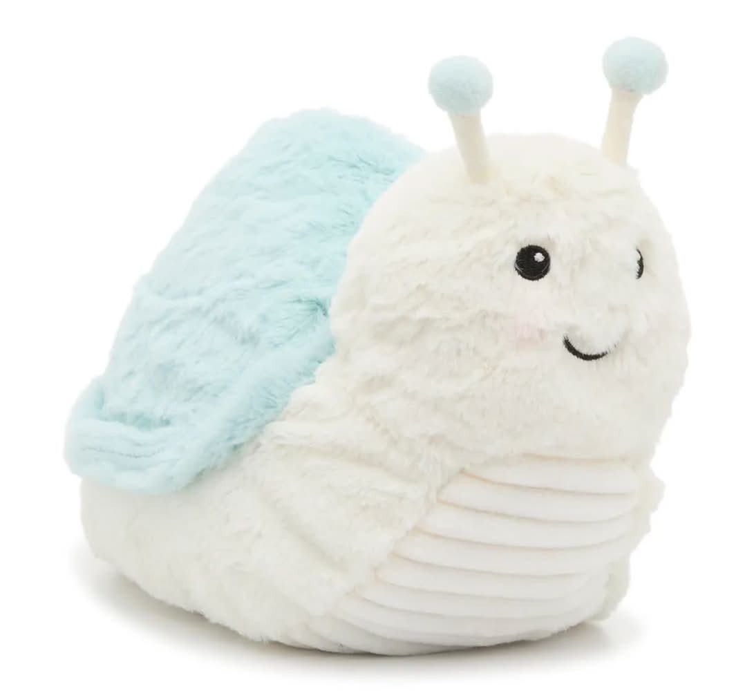 Warmies Snail Warming Stuffed Animal (Light Blue One Size)