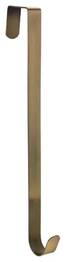 Ashland Wreath Hanger, 14", Brass