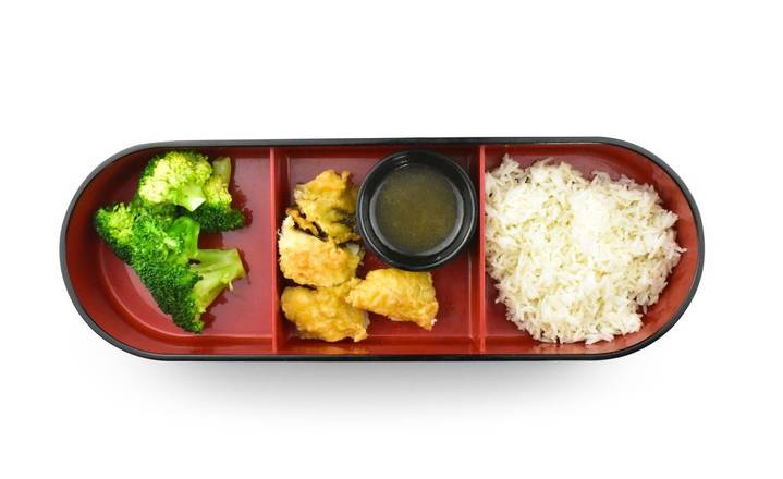 Bento box with fish