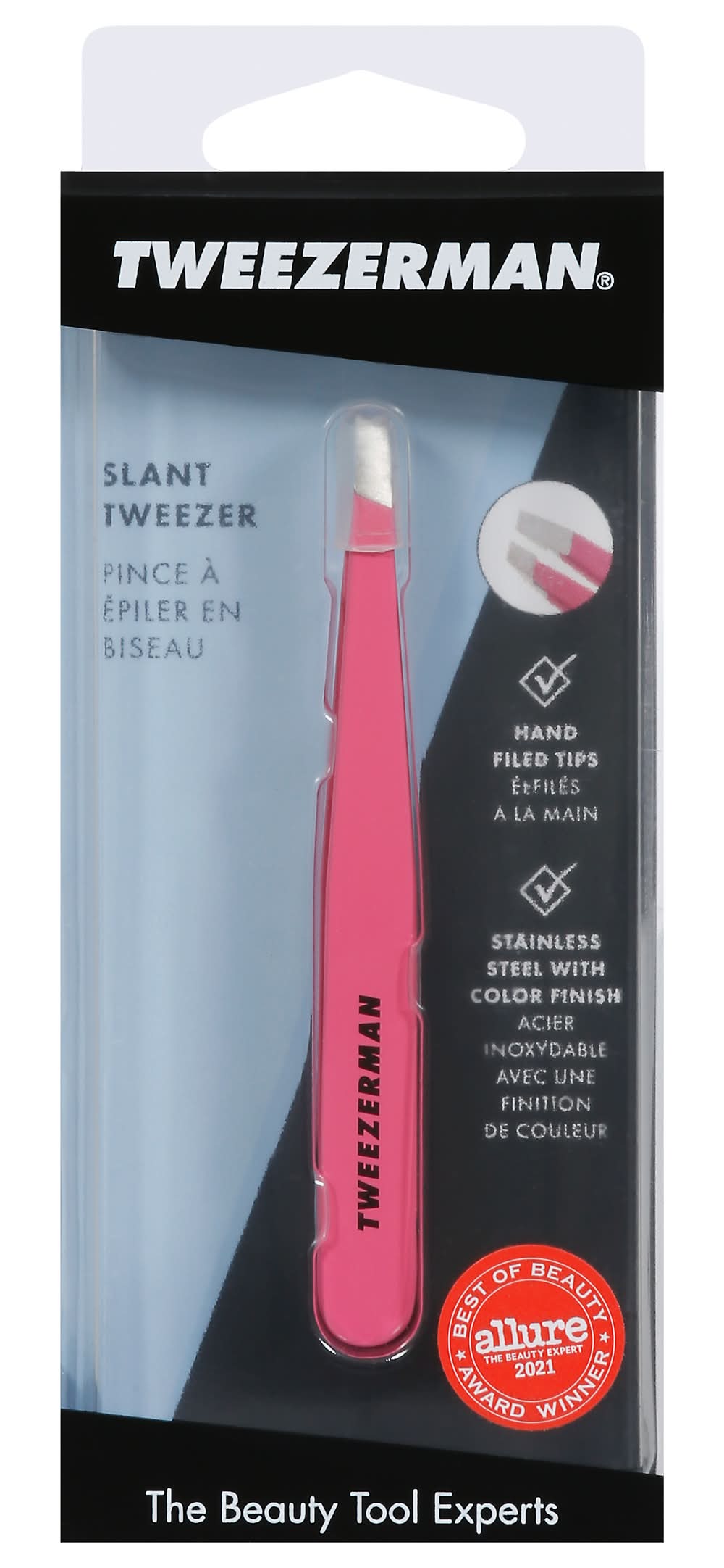 Tweezerman Slant Tweezer, Pretty in Pink