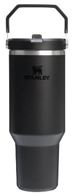 Stanley Stainless Steel Straw Tumbler With Handle Ice Flow 2.0 40 oz, Black