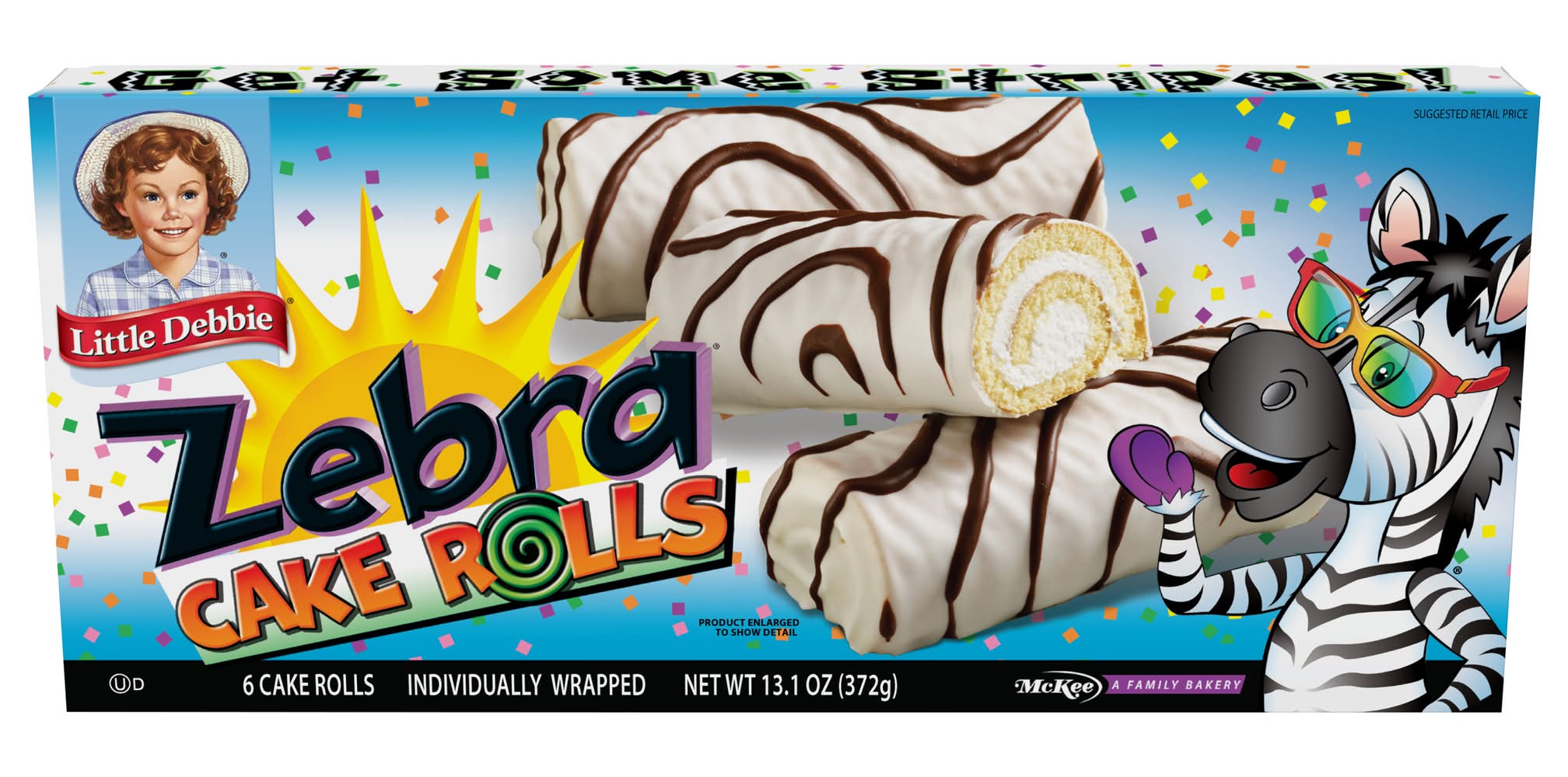 Little Debbie Individually Wrapped Zebra Cake Rolls (13.1 oz, 6 ct)