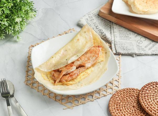 嫩雞菲力蛋餅  Fillet Chicken Egg Wrap