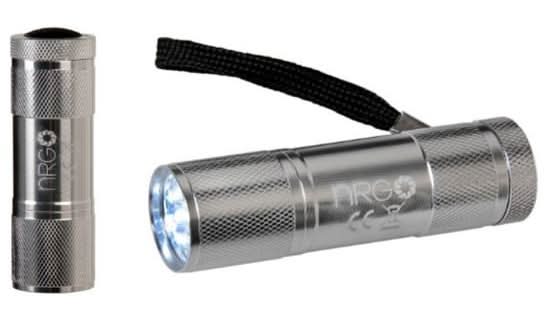 9 LED Aluminium Torch