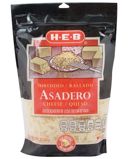 H-E-B · Queso asadero rallado (454 g)