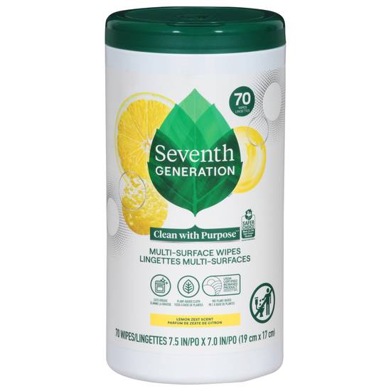 Seventh Generation Multi Surface Wipes (7 in x 7 in )