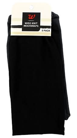 Walgreens Black/Grey Wide Headwraps