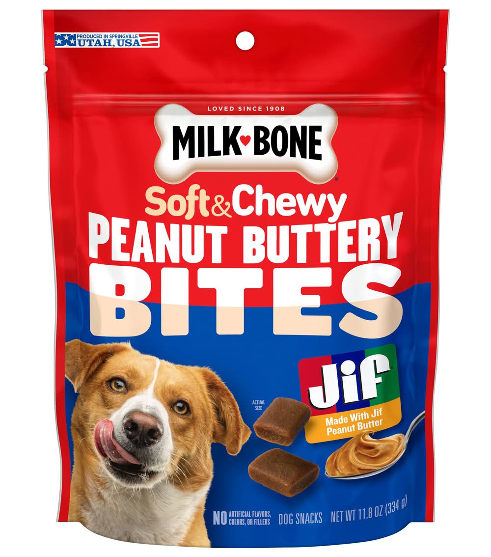 Milk-Bone Soft & Chewy Peanut Buttery Bites Dog Snacks (11.8 oz)
