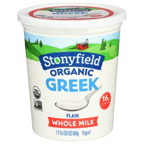 Stonyfield Organic Plain Greek Yogurt