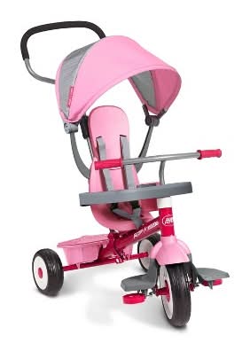 Radio Flyer 4-In-1 Stroll N Trike, Pink