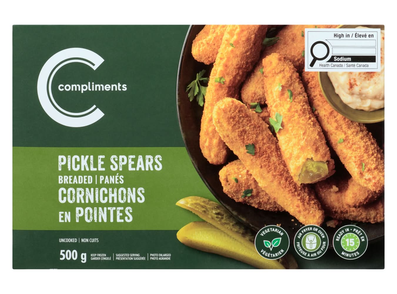 Compliments Frozen Breaded Pickle Spears (500 g)