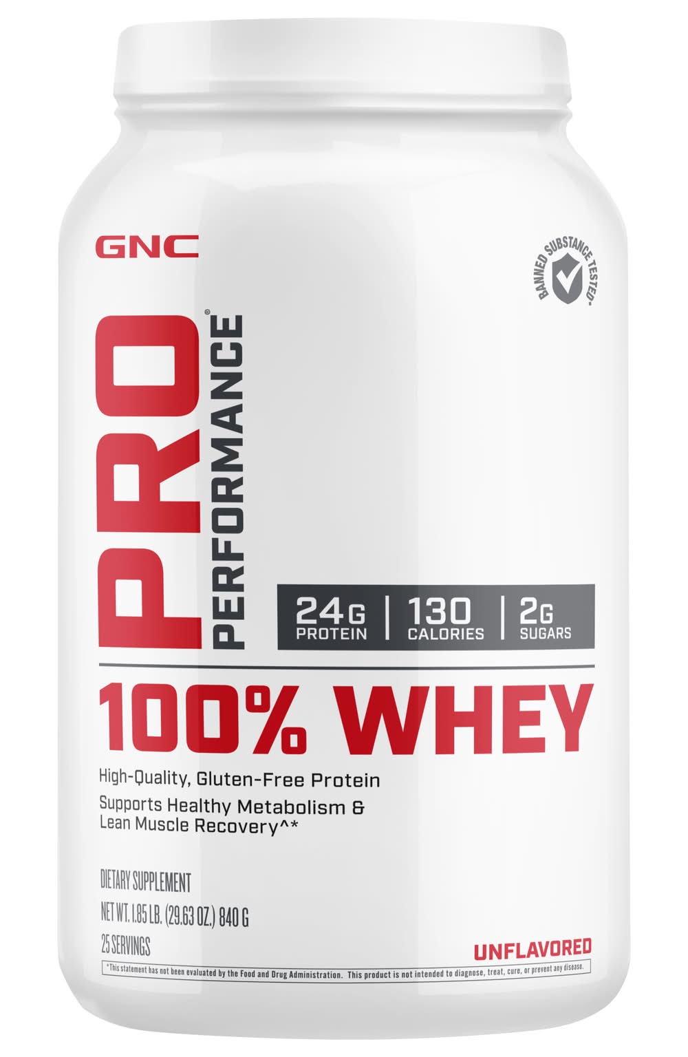 GNC Pro Performance 100% Whey Protein Powder (29.63 oz)