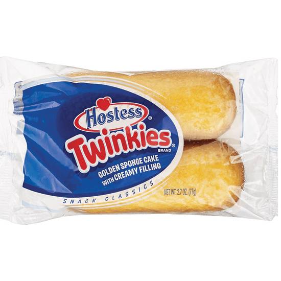 Hostess Twinkies Golden Sponge Cake Creamy Filling SingleSrv