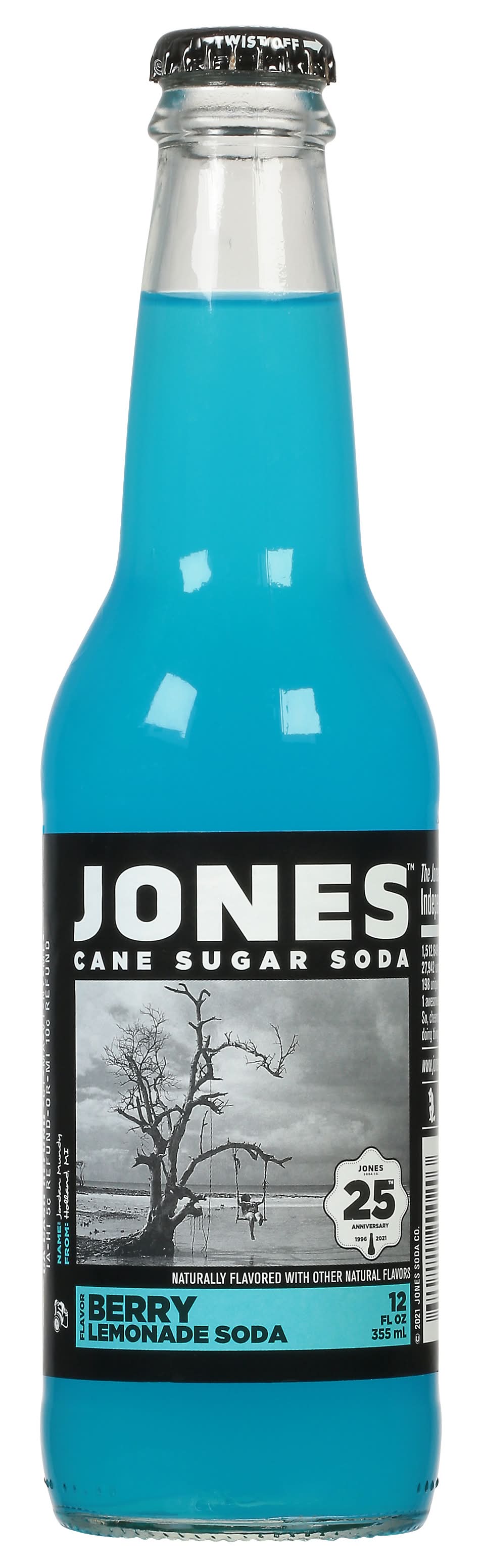 Jones Cane Sugar Berry Lemonade Soda (12 fl oz)