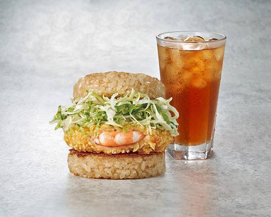 海味蝦排米堡組合餐 Shrimp Chop Rice Burger Combo
