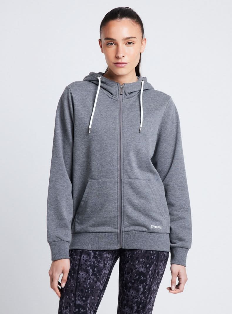 Spalding Polerón Interior Felpa con Gorro gris s