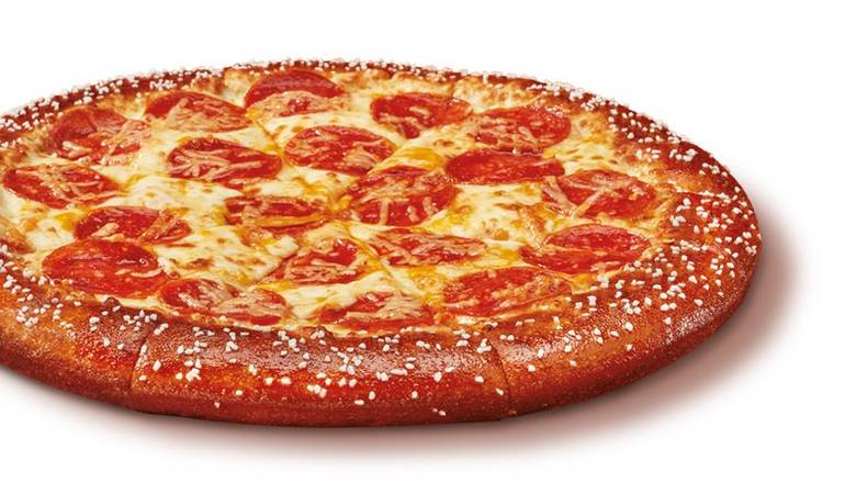Medium Pepperoni Pretzel Crust Pizza with Cheese Sauce