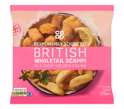Co-op Breaded Wholetail Scampi (250g)