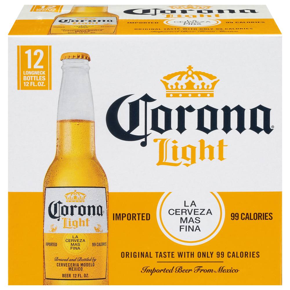 Corona Light Mexican Beer Bottles (12 pack, 12 fl oz)
