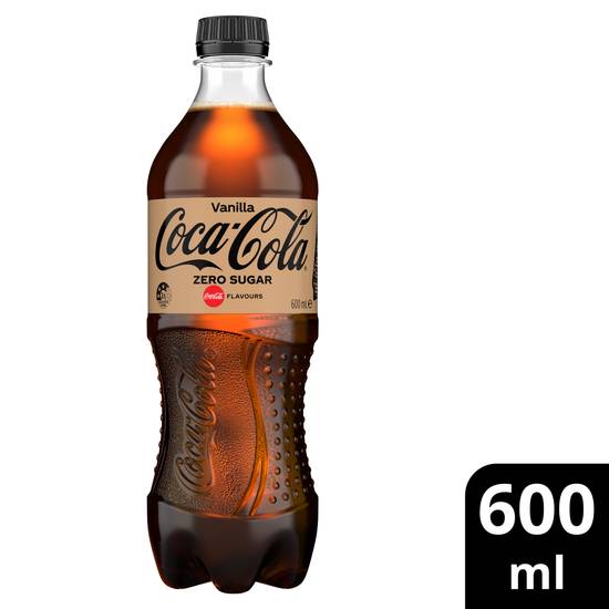 Coca-Cola Zero Sugar Soda, Vanilla (600mL)