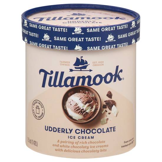 Tillamook Udderly Chocolate Ice Cream (1.5 quarts)