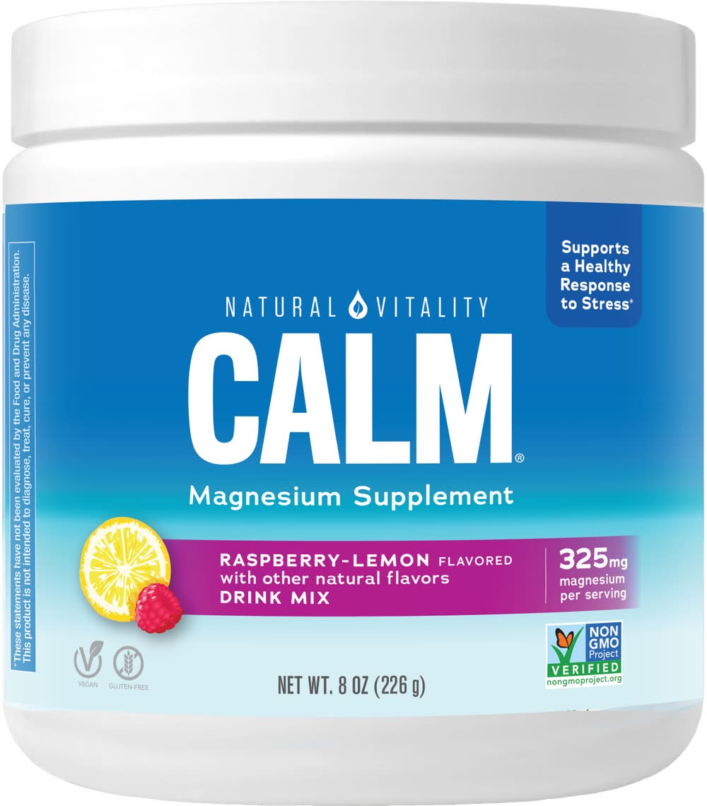 Natural Vitality Raspberry-Lemon Flavor Anti Stress Drink Mix (8 oz)