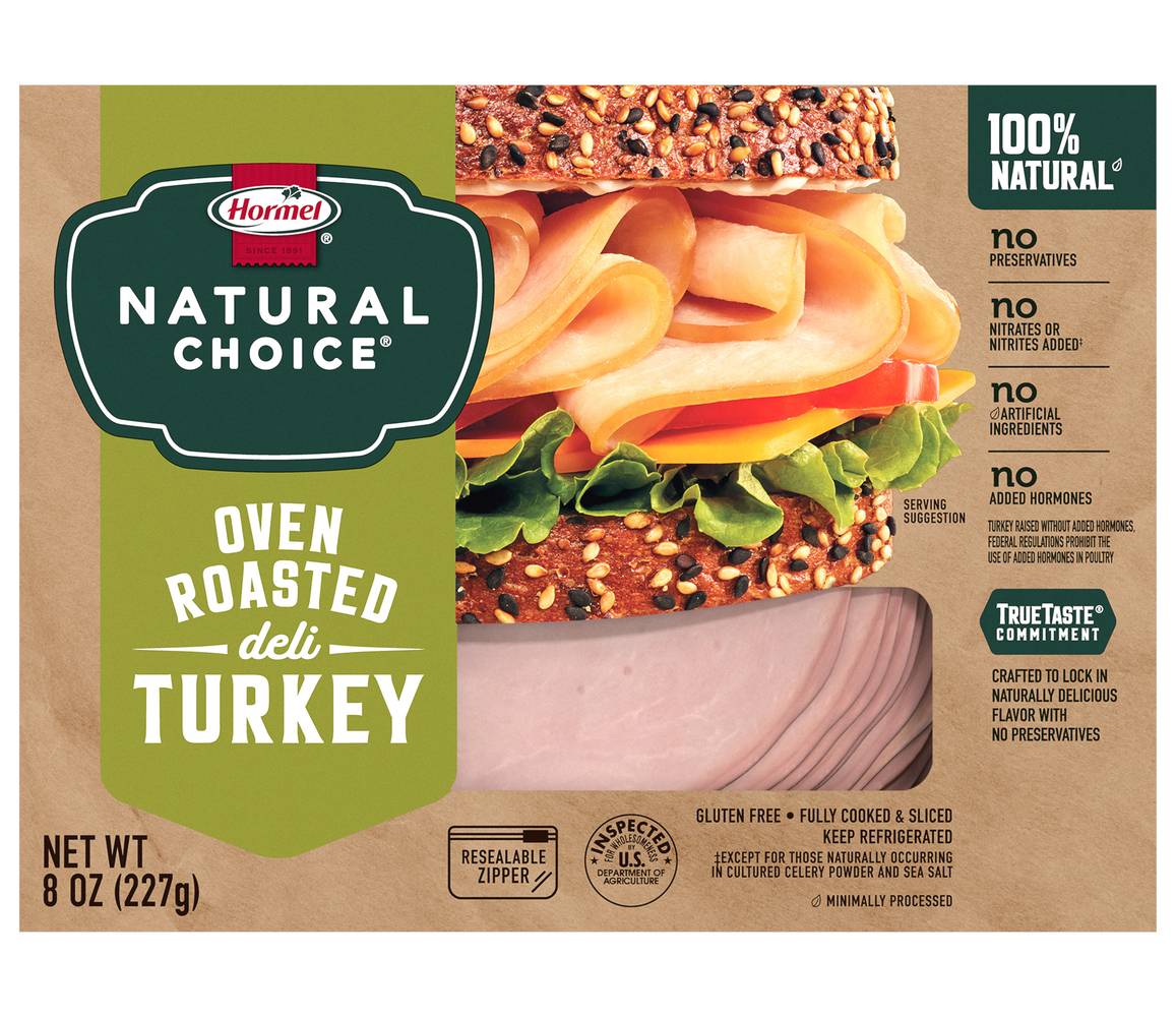 Hormel Natural Choice Oven Roasted Deli Turkey Slices (8 oz)