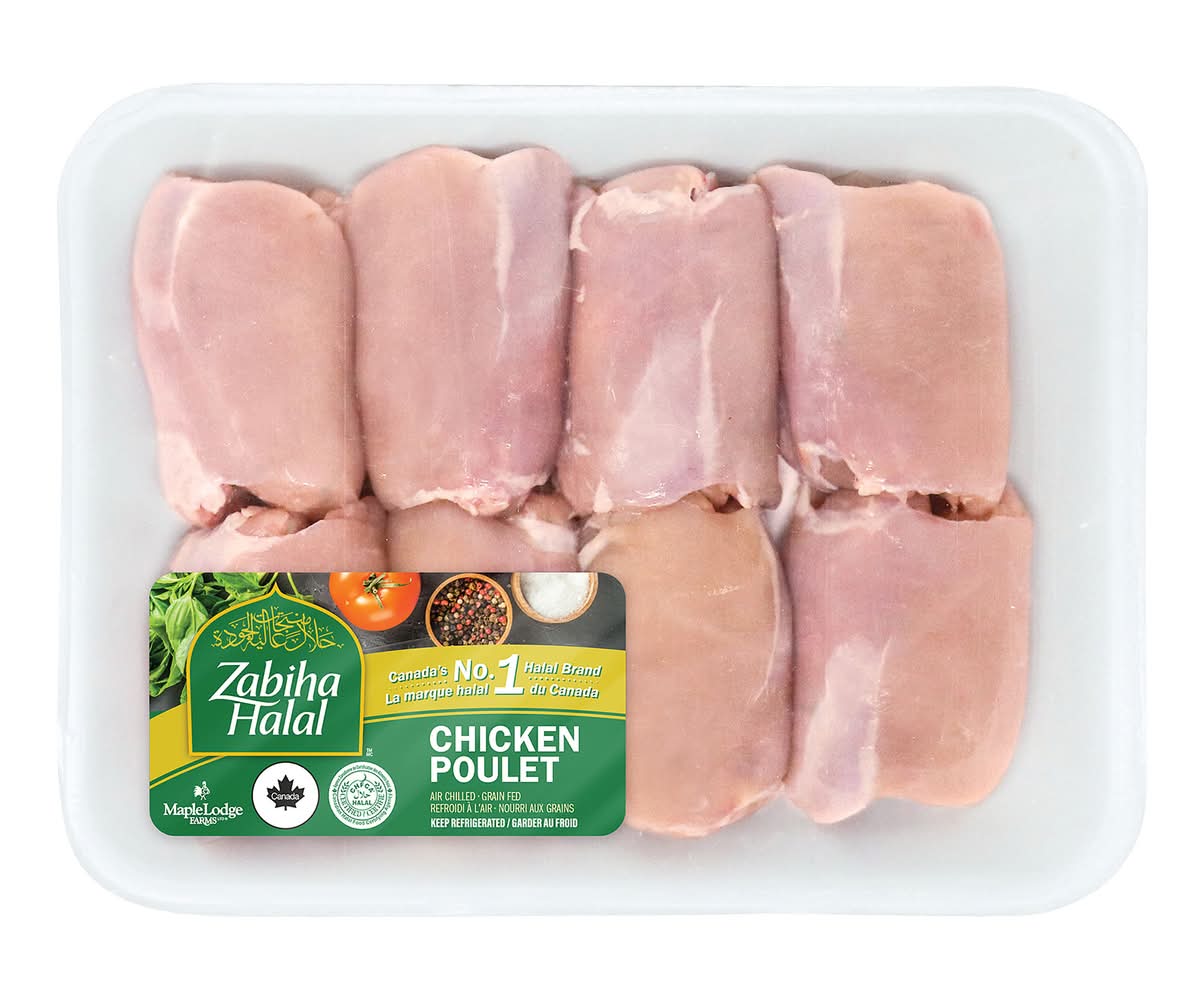 Zabiha Boneless Skinless Chicken Thighs