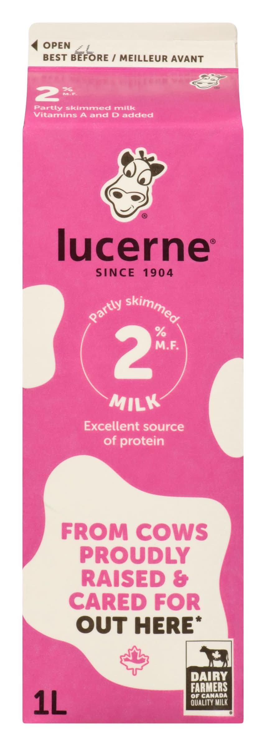Lucerne 2% Milk Partly Skimmed (1 L)
