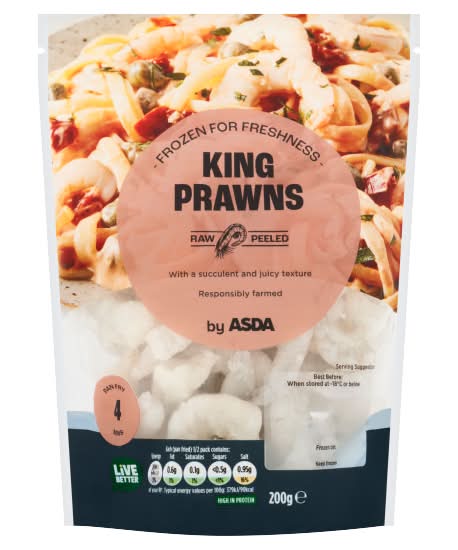 ASDA Frozen King Prawns (200g)