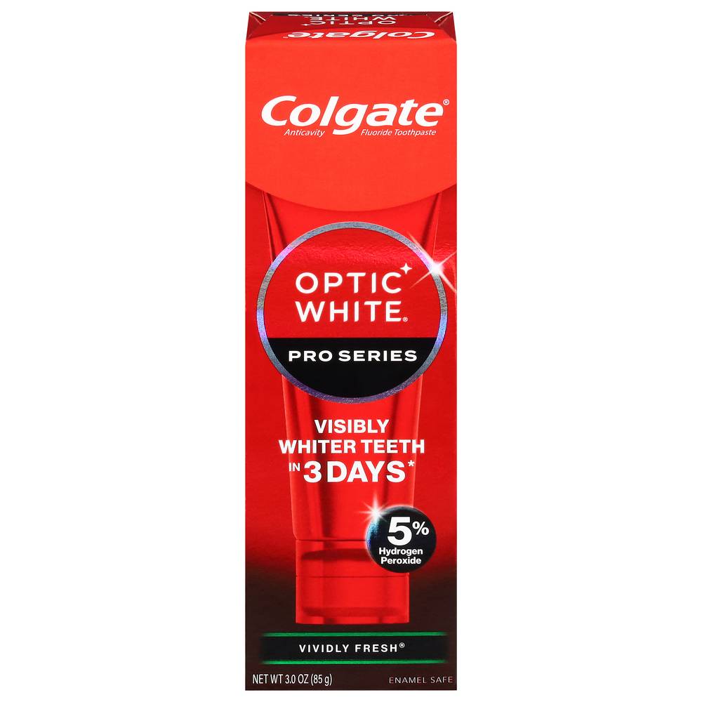 Colgate Optic White Pro Series Vividly Fresh Toothpaste (3 oz)