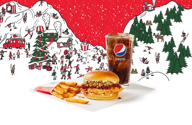 Festive Chicken Sandwich Combo