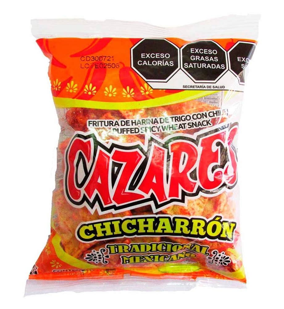 Cazares · Chicharrón tradicional con chile (40 g)