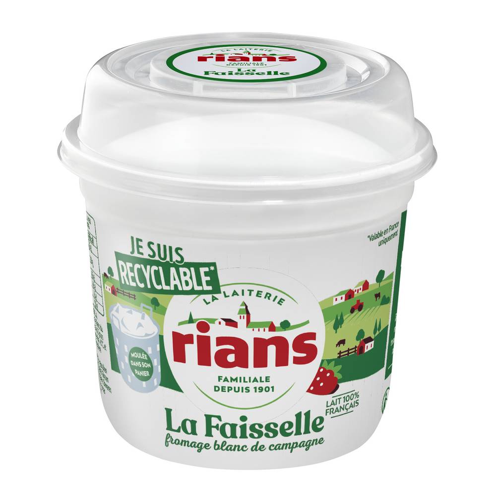 Rians - Fromage frais en faisselle au lait