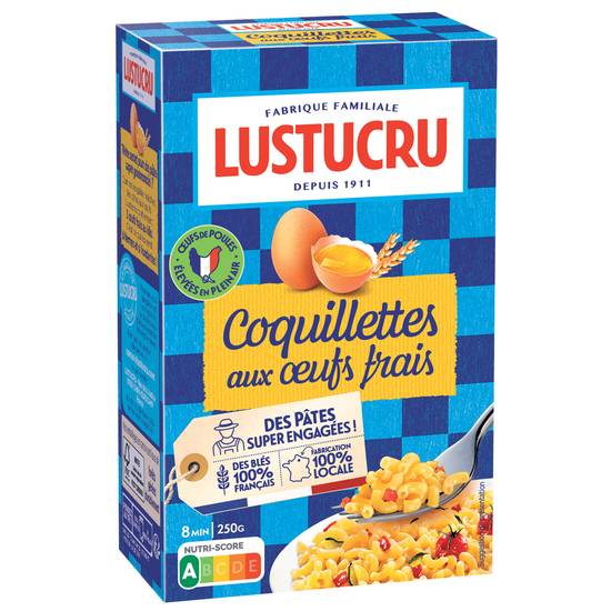 Lustucru - Pâtes coquillettes aux oeufs frais