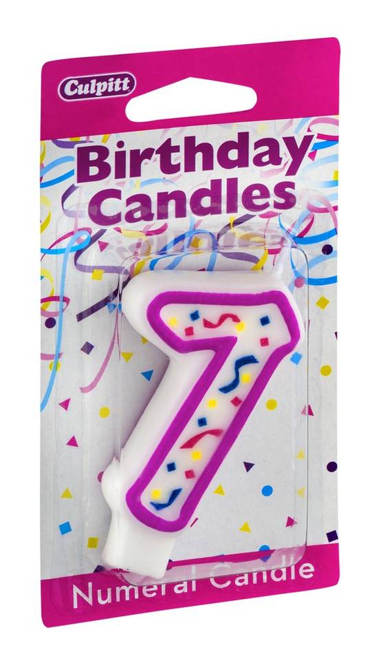 Culpitt Number 7 Birthday Candle