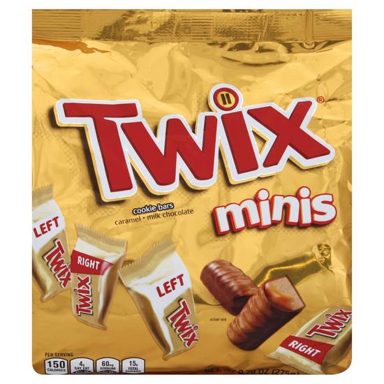Twix Minis Bars Caramel & Milk Chocolate Cookie Bars (9.7 oz)