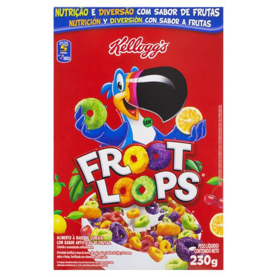 Kellogg's cereal matinal froot loops (230 g)