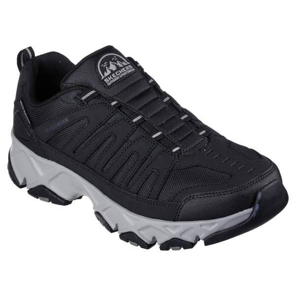 Skechers Men's Relaxed Fit Crossbar-Cedar, Black, Size 12