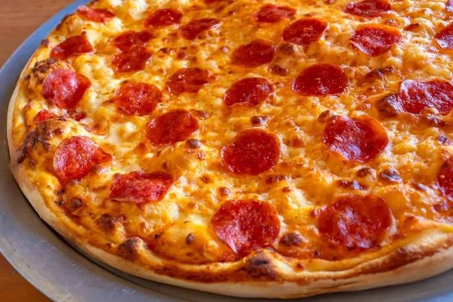 Pizza NORMAL peperoni y hongos 8 PORCIONES