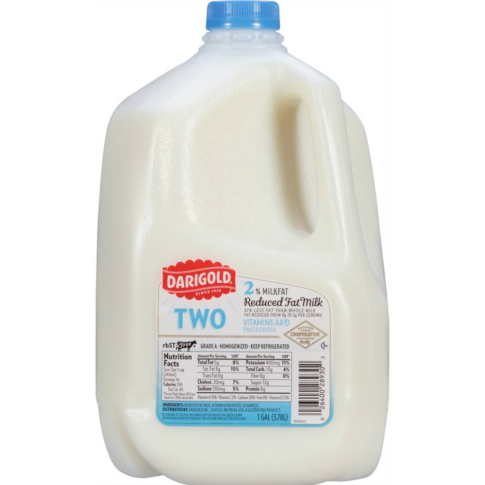 Darigold - 2% Reduced Fat Milk, Twin Pack - 1 gal (1X2|1 Unit per Case)