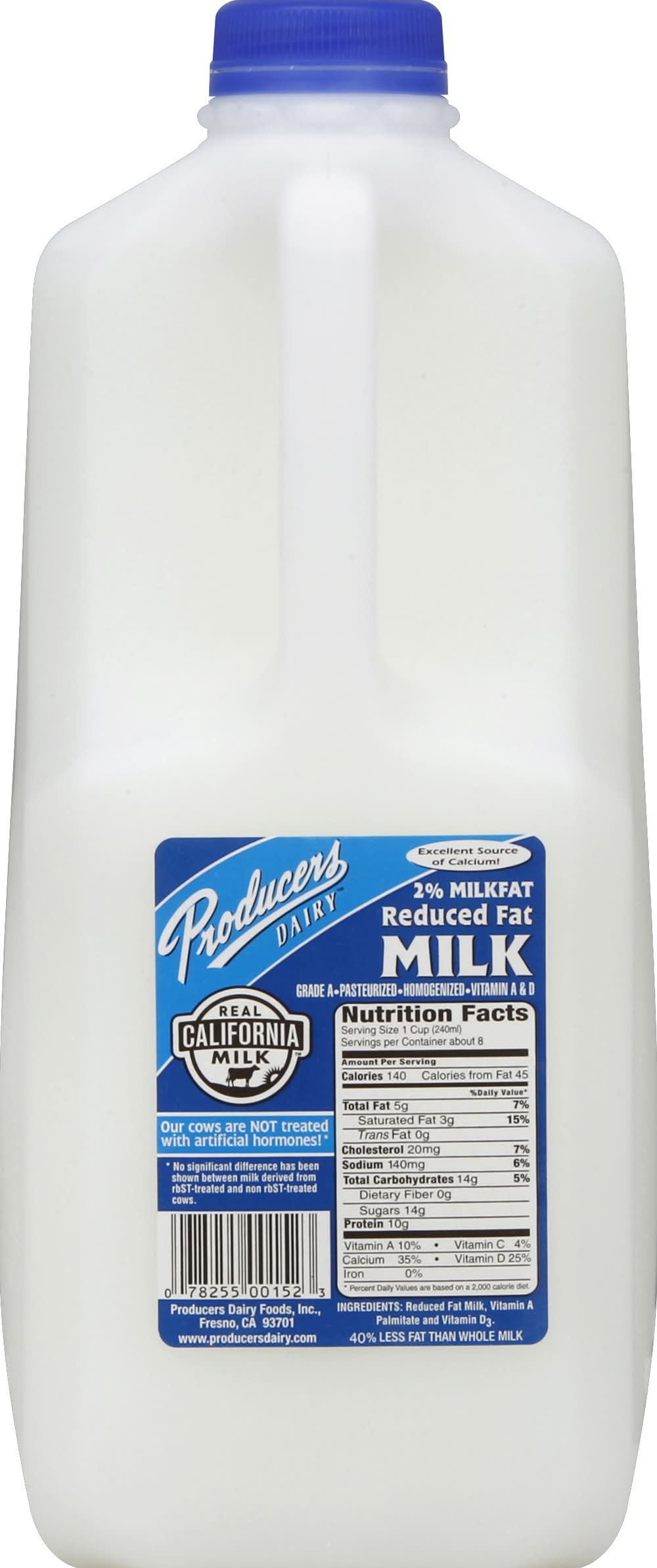 Producers 2% Reduced Fat Milk (0.5 gal)