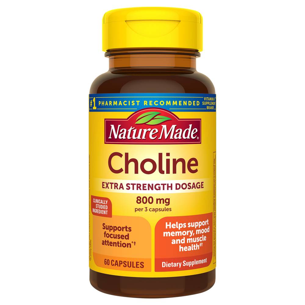 Nature Made Extra Strength Dosage Choline (60 ct)